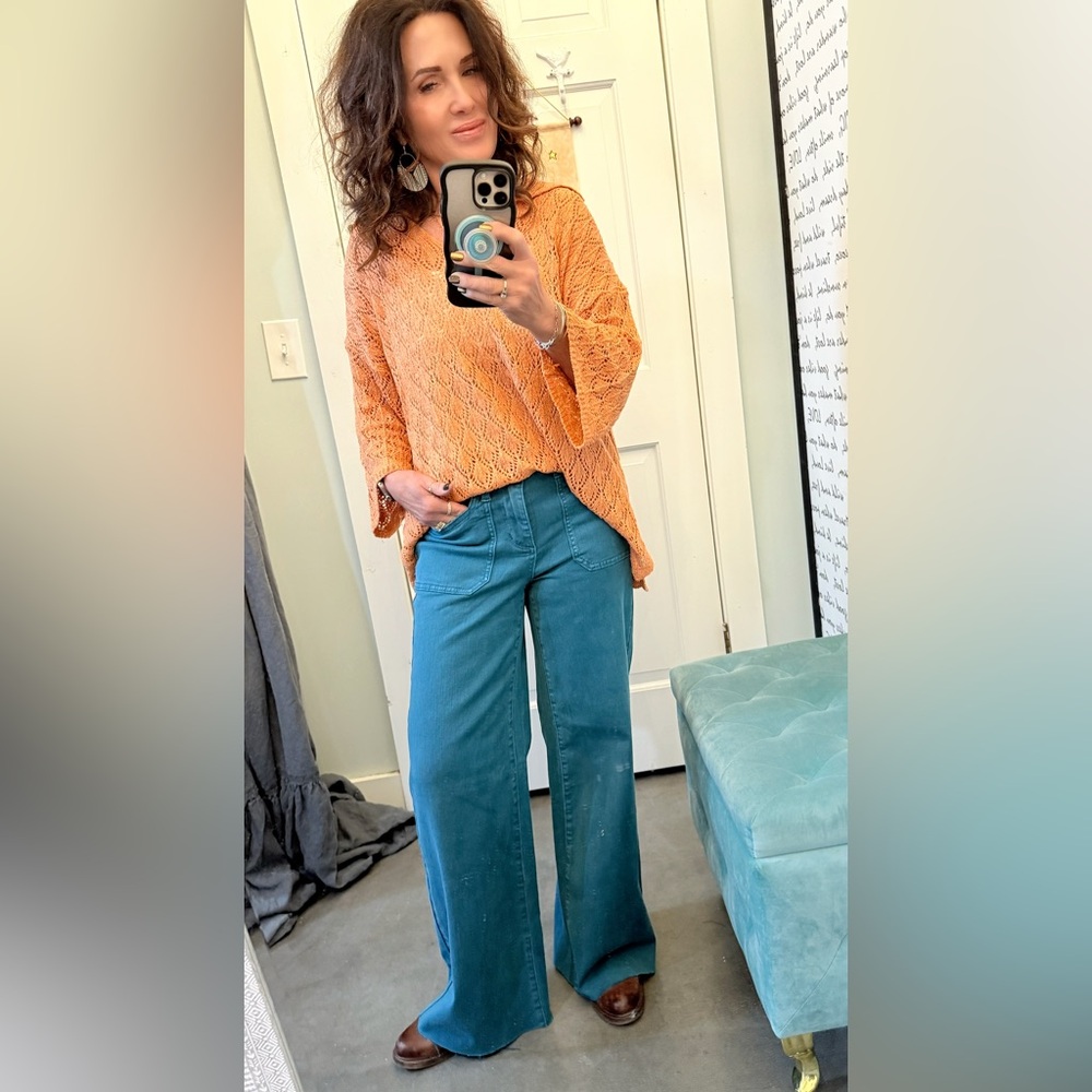 💥Judy Blue Midrise Wide Leg Jeans - Picture 4 of 4
